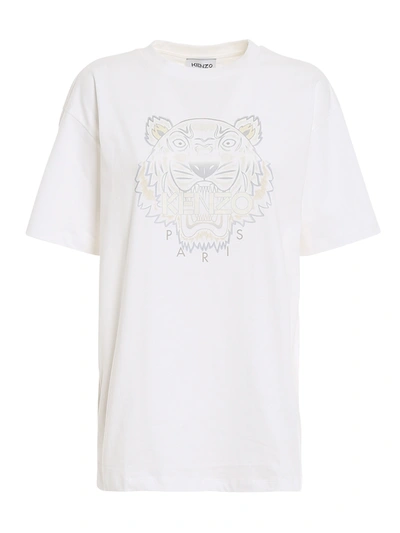 Shop Kenzo Tiger Oversized T-shirt In White