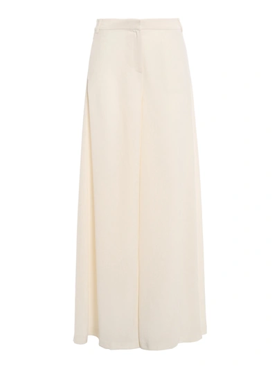 Shop Pinko Paziente Palazzo Trousers In Nude And Neutrals