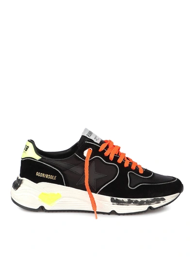 Shop Golden Goose Suede And Fabric Sneakers In Black
