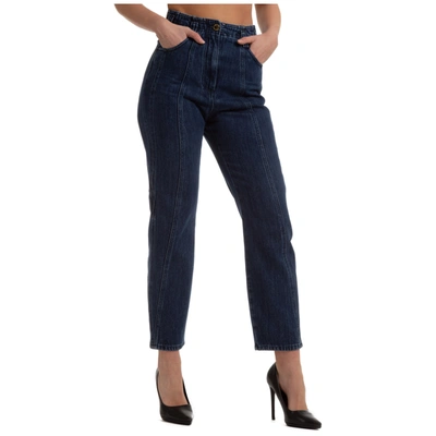 Shop Alberta Ferretti Women's Boyfriend Fit Jeans In Blue