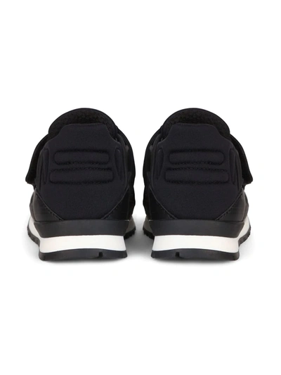 Shop Dolce & Gabbana Logo-print Touch-strap Sneakers In Black