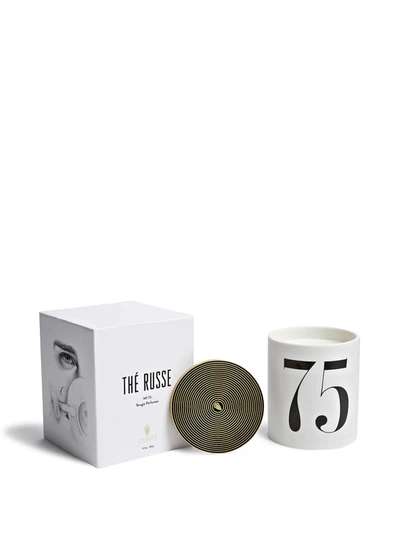 Shop L'objet Thé Russe No. 75 Scented Candle (350g) In White