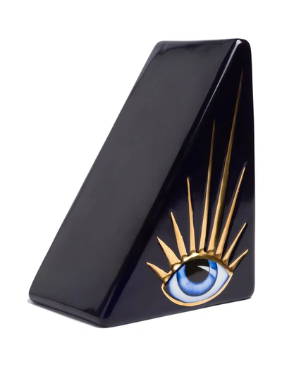 L'objet Dark Blue Lito Bookend In Blue