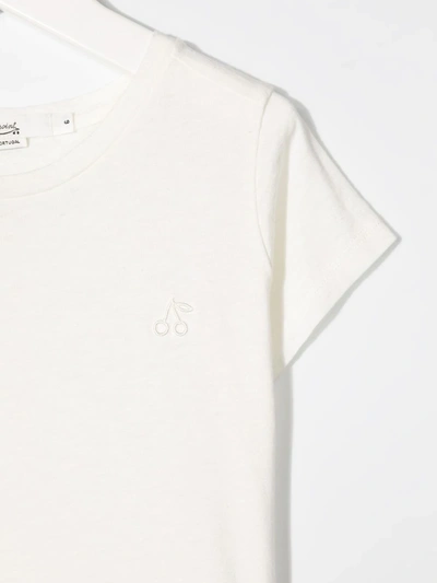 Shop Bonpoint Plain Cotton T-shirt In White
