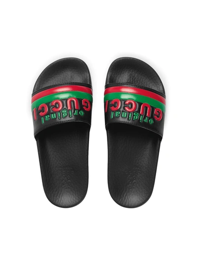 Shop Gucci Original  Slide Sandals In Black