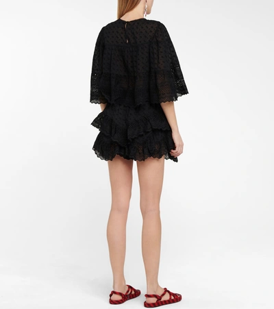 Isabel Marant Étoile Teocadia Black Embroidered Cotton Shorts | ModeSens