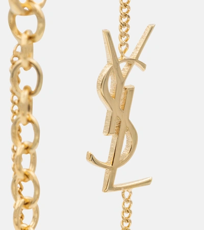 Shop Saint Laurent Ysl Bracelet In Gold