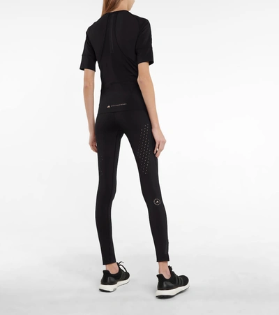 Shop Adidas By Stella Mccartney Truepurpose Stretch-jersey T-shirt In Black