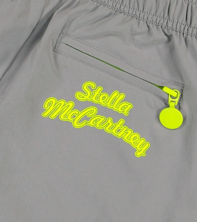 Shop Stella Mccartney Sports Shorts With Leggings In Grey