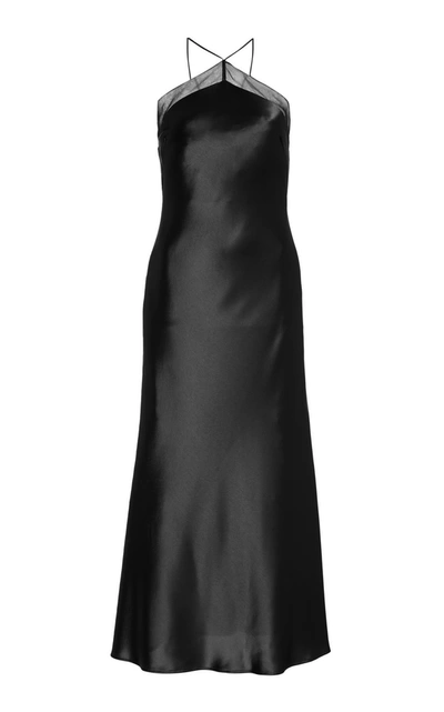 Shop Galvan Women's Faceted Cocktail Dress In Black
