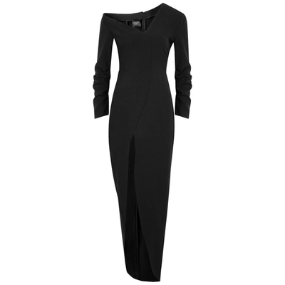Shop A.w.a.k.e. Black Asymmetric Midi Dress