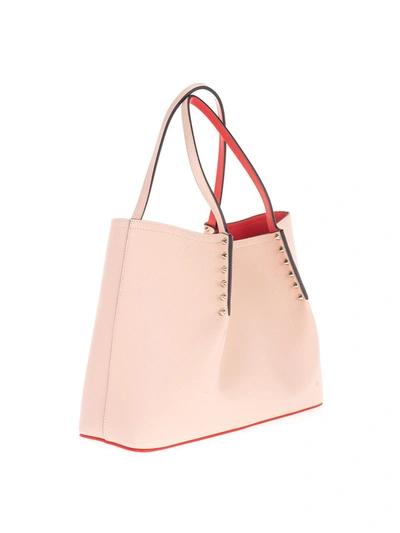 Shop Christian Louboutin Women's Pink Leather Tote