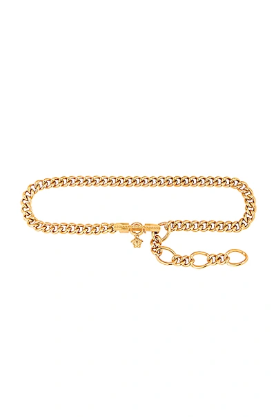 Shop Versace Chain Belt In Oro