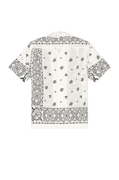 Shop Sacai Archive Mix Print Shirt In White