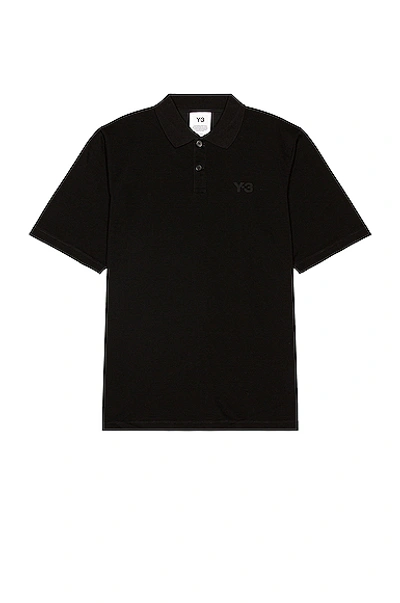 Shop Y-3 Classic Pique Polo In Black