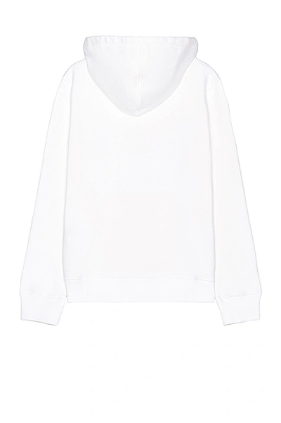 Shop Valentino Jersey Hoodie In White