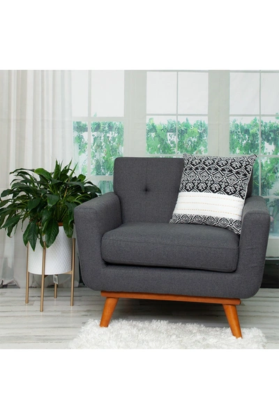 Parkland Collection Kai Transitional White Throw Pillow In White