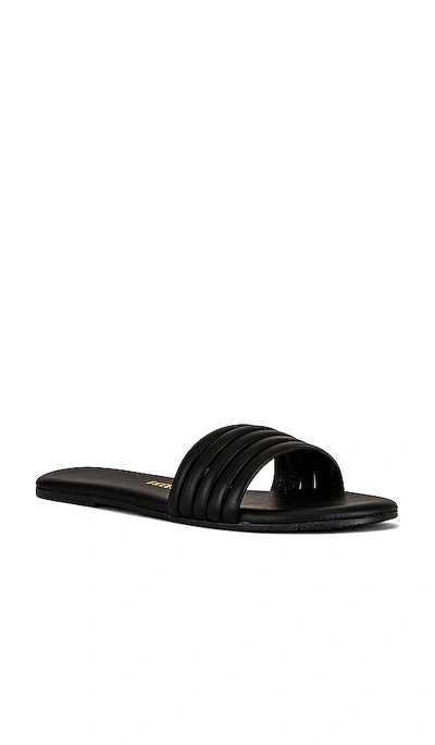 Tkees Serena Leather Slides In Black