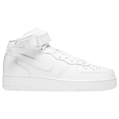 Shop Nike Mens  Air Force 1 Mid '07 Le In White/white