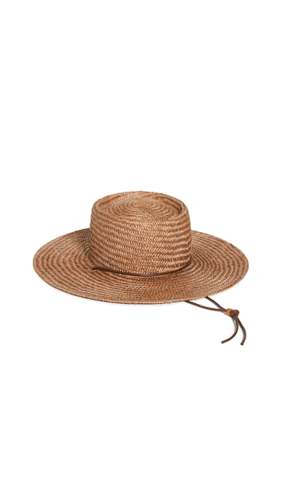 Shop Lack Of Color The Vienna Hat In Brown/natural
