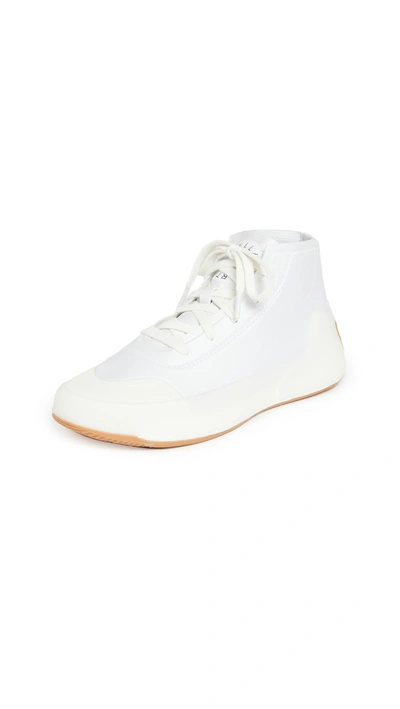 Shop Adidas By Stella Mccartney Asmc Treino Mid Sneakers Ftwwht/owhite/pearos