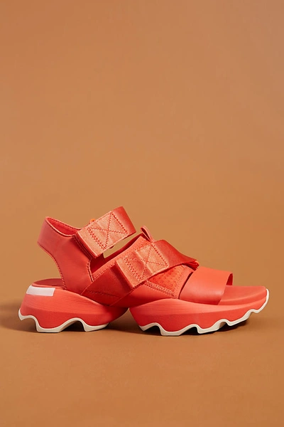 Shop Sorel Kinetic Impact Sandals In Orange