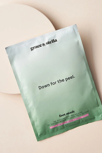 Shop Grace And Stella Grace & Stella Dr. Pedicure Foot Peeling Mask In Green