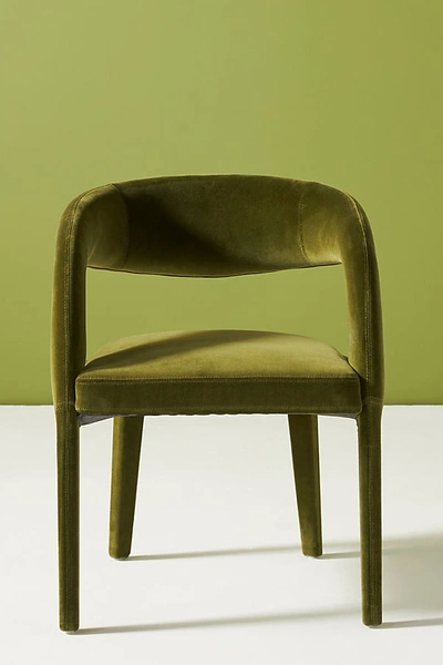 Anthropologie Velvet Hagen Dining Chair In Assorted