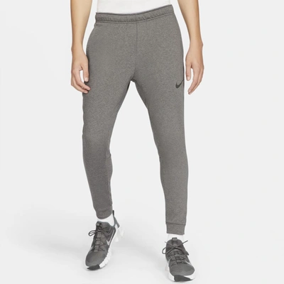 Shop Nike Men's Dry Dri-fit Taper Fitness Fleece Pants In Grey