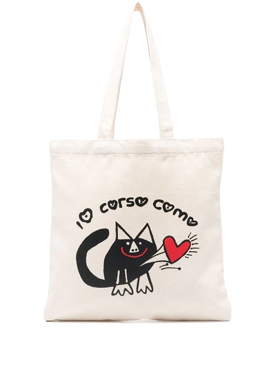 Shop 10 Corso Como Logo-print Padded Tote Bag In Neutrals