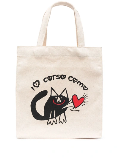 Shop 10 Corso Como Logo-print Tote Bag In Neutrals