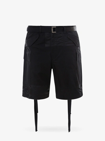 Shop Sacai Bermuda Shorts In Black