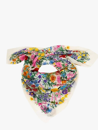 Shop Gucci Scarf In White