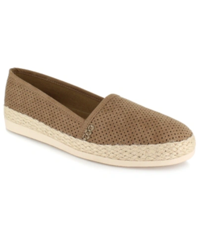 Shop Esprit Earie Slip-on Espadrille Flats Women's Shoes In Med Taupe