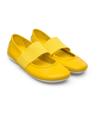 Shop Camper Women's Right Nina Mary Jane Moccasins Women's Shoes In Yellow