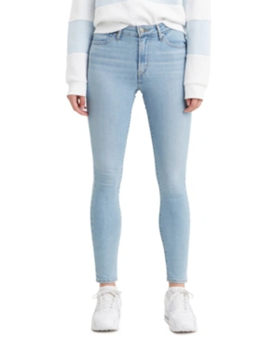 Shop Levi's Women's 721 High-rise Skinny Jeans In Short Length In Azure Mood