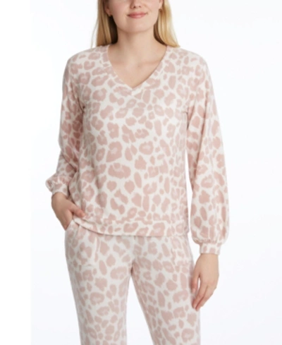 Shop Adyson Parker Women's Long Sleeve Hacci Pullover Sweater In Brustroke Cheetah Original C