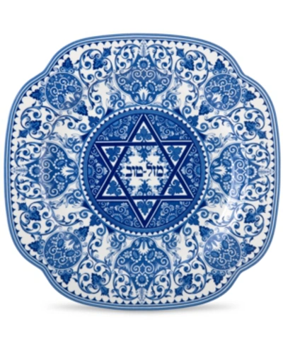 Spode Judaica 9in Plate In Blue