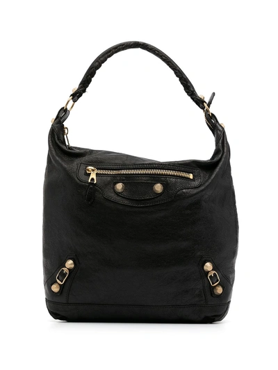 Pre-owned Balenciaga Stud Detailing Tote Bag In Black