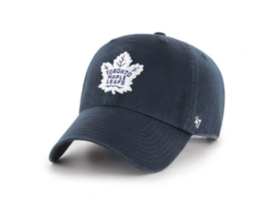 Shop 47 Brand Toronto Maple Leafs Clean Up Cap In Navy