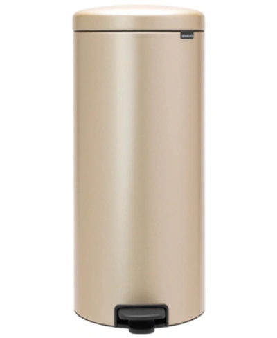 Shop Brabantia Newicon 8g Step Trash Can In Champagne