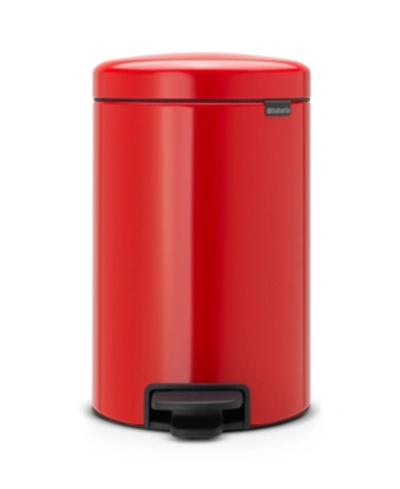 Shop Brabantia Newicon 3.2g Step Trash Can In Passion Red