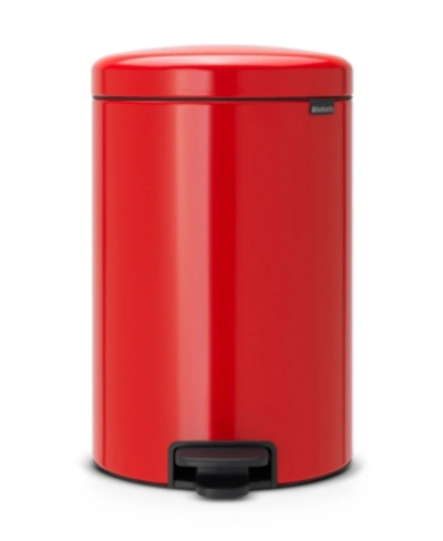 Shop Brabantia Newicon 5.3g Step Trash Can In Passion Red