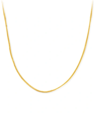 Shop Chow Tai Fook Fine Link Adjustable 18" Chain Necklace In 18k Gold