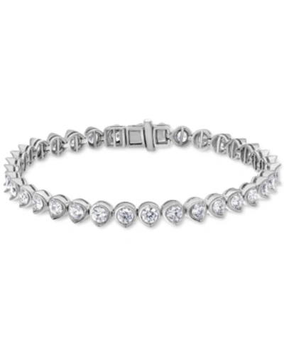 Shop Macy's Diamond Tennis Bracelet (5 Ct. Tw) In 14k White Gold