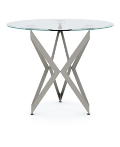 Shop Furniture Of America Alta Glass Top End Table In Light Gray
