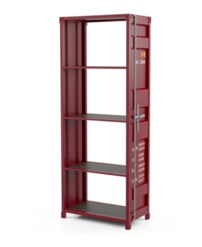 Shop Furniture Of America Nybyn 4-shelf Bookcase In Red