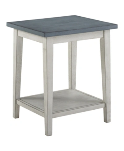 Shop Furniture Of America Surin Open Shelf Side Table In Blue