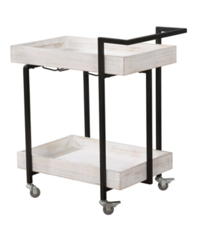 Shop Furniture Of America Nolbyn 2-shelf Server Cart In Light Beige