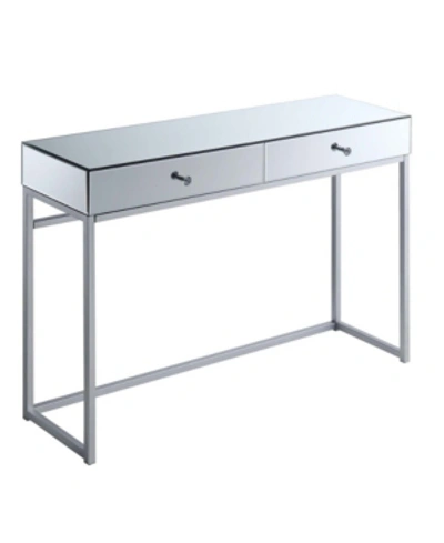 Convenience Concepts Reflections Console Table In Silver-tone